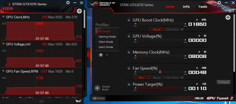 gtx1070strixclockconsistencyocmode